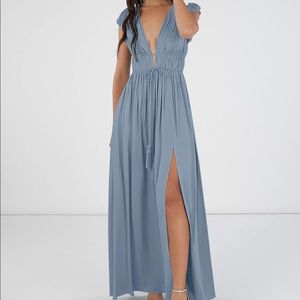 Plunging Vneck Maxi Dress (Great for bridesmaids or wedding guest!)
